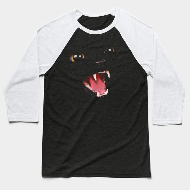 Cat Baseball T-Shirt by the Mad Artist